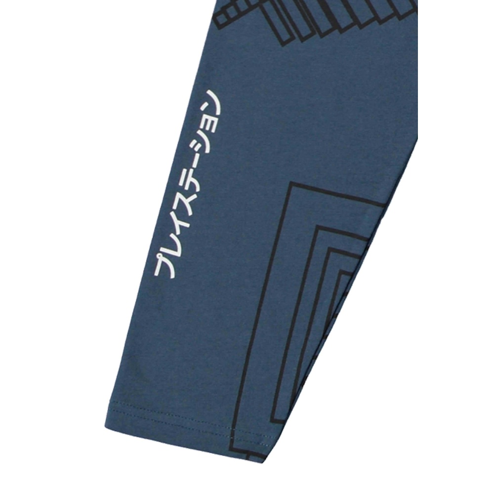 PlayStation - Allover pattern Lange ärmel top - Blau